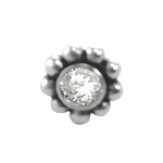 Load image into Gallery viewer, Taraash 925 Sterling Round Nose Ring | Silver Nath | Fancy Nosepin For Women & girls