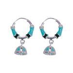 Load image into Gallery viewer, 925 Silver Multi - Tone Enamel Hoop Earrings for Girls/Women - Taraash