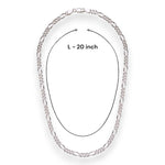 Load image into Gallery viewer, 925 Sterling Silver 20 Inch Figaro Cutting Chain For Men - Taraash