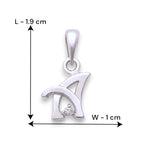 Load image into Gallery viewer, 925 Sterling Silver A Letter Cz Pendant For Men And Women - Taraash