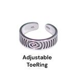 Load image into Gallery viewer, 925 Sterling Silver Adjustable & Elegant Band Toe Ring for Women - Taraash