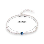 Load image into Gallery viewer, 925 Sterling Silver Adjustbel Evil Eye Beaded Bracelet - Taraash