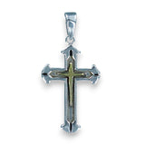 925 Sterling Silver Antique Cross Pendant for Unisex - Taraash