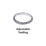 Load image into Gallery viewer, 925 Sterling Silver Antique Finish Adjustable Band Toe Ring for Women - Taraash