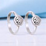 Load image into Gallery viewer, 925 Sterling Silver Antique Finish Floral Adjustable Toe Ring For Women - Taraash