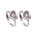 Load image into Gallery viewer, 925 Sterling Silver Antique Finish Heart Adjustable Toe Ring for Women - Taraash