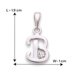 Load image into Gallery viewer, 925 Sterling Silver B Letter Cz Pendant For Men And Women - Taraash