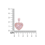 Load image into Gallery viewer, 925 Sterling Silver Baguette CZ Rose Gold Plated Heart Jewellery Set for Women - Taraash