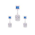 Load image into Gallery viewer, 925 Sterling Silver Baguette Stone Jewellery Set for women. - Taraash