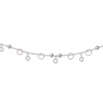 Load image into Gallery viewer, 925 Sterling Silver Beaded Anklet with Circle Charms Single Anklet for Women - Taraash