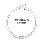 Load image into Gallery viewer, 925 Sterling Silver Beaded Charm Chain Anklet For Women - Taraash