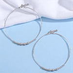 Load image into Gallery viewer, 925 Sterling Silver Beaded Charm Chain Anklet For Women - Taraash