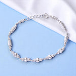 Load image into Gallery viewer, 925 Sterling Silver Beaded Diamond Cut Bracelet for Women - Taraash