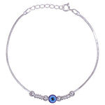 Load image into Gallery viewer, 925 Sterling Silver Beaded Evil Eye Multi Beaded Bracelet For Women - Taraash