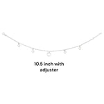 Load image into Gallery viewer, 925 Sterling Silver Beaded Love with Heart Charm Single Anklet For Women - Taraash