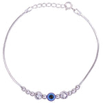 Load image into Gallery viewer, 925 Sterling Silver Beautifully Crafted Evil Eye Beaded Bracelet for Women - Taraash