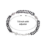 Load image into Gallery viewer, 925 Sterling Silver Black Beaded Mangalsutra Bracelet for Women - Taraash