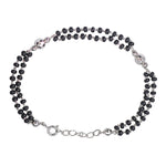 Load image into Gallery viewer, 925 Sterling Silver Black Beaded Mangalsutra Bracelet for Women - Taraash