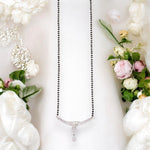 Load image into Gallery viewer, 925 Sterling Silver Black Beaded Mangalsutra for Women - Taraash