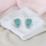 Load image into Gallery viewer, 925 Sterling Silver Blue Whale Stud Earrings for Girls - Taraash