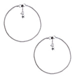 Load image into Gallery viewer, 925 Sterling Silver Box Design with Star & Beads Anklet For women - Taraash