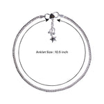 Load image into Gallery viewer, 925 Sterling Silver Box Design with Star & Beads Anklet For women - Taraash