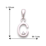 Load image into Gallery viewer, 925 Sterling Silver "C" Letter Cz Pendant For Men And Women - Taraash