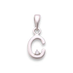 Load image into Gallery viewer, 925 Sterling Silver "C" Letter Cz Pendant For Men And Women - Taraash