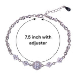 Load image into Gallery viewer, 925 Sterling Silver Chain - Link CZ Bracelet for Women - Taraash
