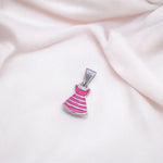Load image into Gallery viewer, 925 Sterling Silver Charming Pink Dress Pendant for Girls - Taraash