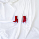 Load image into Gallery viewer, 925 Sterling Silver Chic Red Stilettos Enamel Stud Earrings for Girls - Taraash