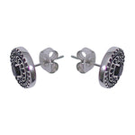 Load image into Gallery viewer, 925 Sterling Silver Circular Stud Earrings for Women - Taraash