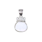 Load image into Gallery viewer, 925 Sterling Silver Crown Pendant with Mother Of Pearl For Womens - Taraash