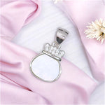 Load image into Gallery viewer, 925 Sterling Silver Crown Pendant with Mother Of Pearl For Womens - Taraash