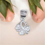 Load image into Gallery viewer, 925 Sterling Silver Cubic Zirconia Heart Petals Pendant For Womens - Taraash