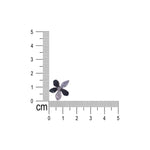 Load image into Gallery viewer, 925 Sterling Silver Cz Black Enamelled Floral Petal Stud Earrings for Women - Taraash