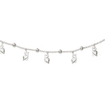 Load image into Gallery viewer, 925 Sterling Silver CZ Butterfly Beaded Anklet for Women - Taraash