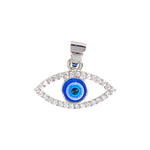 Load image into Gallery viewer, 925 Sterling Silver CZ Evil Eye Pendant for Men and Women - Taraash