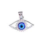 Load image into Gallery viewer, 925 Sterling Silver CZ Evil Eye Pendant for Men and Women - Taraash