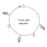 Load image into Gallery viewer, 925 Sterling Silver Delicate Silver Birds Charm Anklet For Women - Taraash
