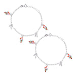 Load image into Gallery viewer, 925 Sterling Silver Delicate Silver Birds Charm Anklet For Women - Taraash