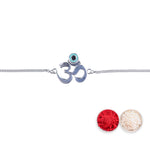 Load image into Gallery viewer, 925 Sterling Silver Divine Om Chain Rakhi For Brother - Taraash