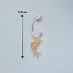 Load image into Gallery viewer, 925 Sterling Silver Dolphin Charm Drop Earrings Gift for Women/ Girls - Taraash