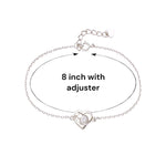 Load image into Gallery viewer, 925 Sterling Silver Elegance Multi Heart Chain CZ Bracelet for Women - Taraash