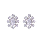 Load image into Gallery viewer, 925 Sterling Silver Elegant Cz Tear Drop Shape Stud Earrings for Women - Taraash