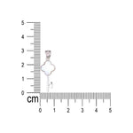 Load image into Gallery viewer, 925 Sterling Silver Elegant White Mother of Pearl Key Pendant with CZ for Women - Taraash