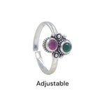 Load image into Gallery viewer, 925 Sterling Silver Ethnic Oxidized Toe Rings for Women - Taraash
