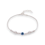 Load image into Gallery viewer, 925 Sterling Silver Evil Eye Adjustable Bracelet for Women - Taraash