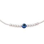 Load image into Gallery viewer, 925 Sterling Silver Evil Eye Beaded Adjustable Rakhi for Brother - Taraash