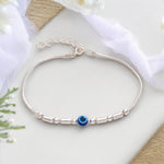 Load image into Gallery viewer, 925 Sterling Silver Evil Eye Beaded Bracelet for Women - Taraash